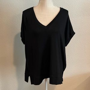 Banana Republic Luxespun Black Oversized Tee